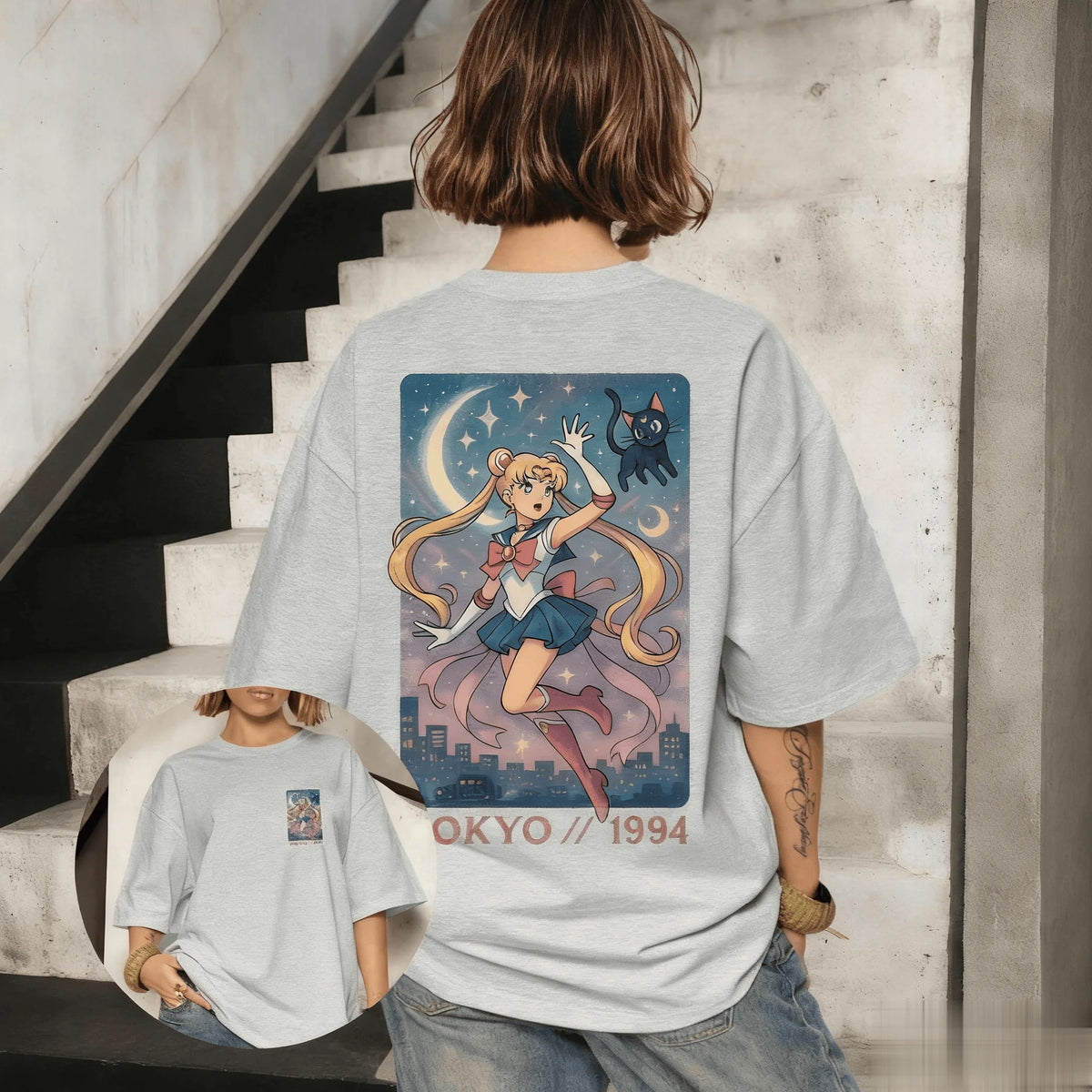 Sailor Moon Graphic T-Shirt – Vintage Oversized Anime Tee