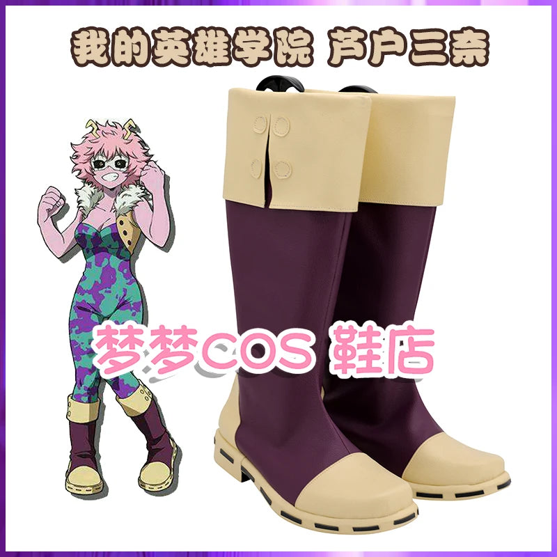 Ashido Mina Cosplay Boots – My Hero Academia Shoes