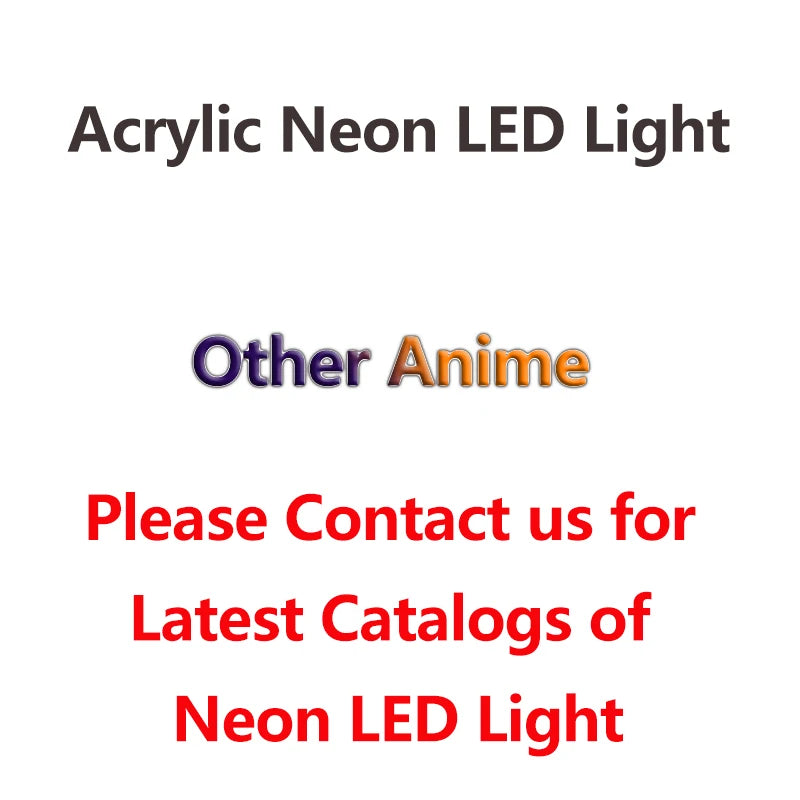 Pokémon & Dragon Ball Neon LED Light – Anime Wall Art