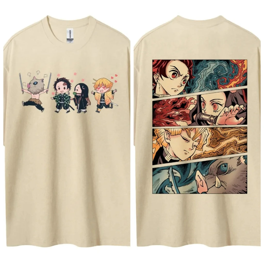 Demon Slayer Short-Sleeve Sports T-Shirt – Anime Tee