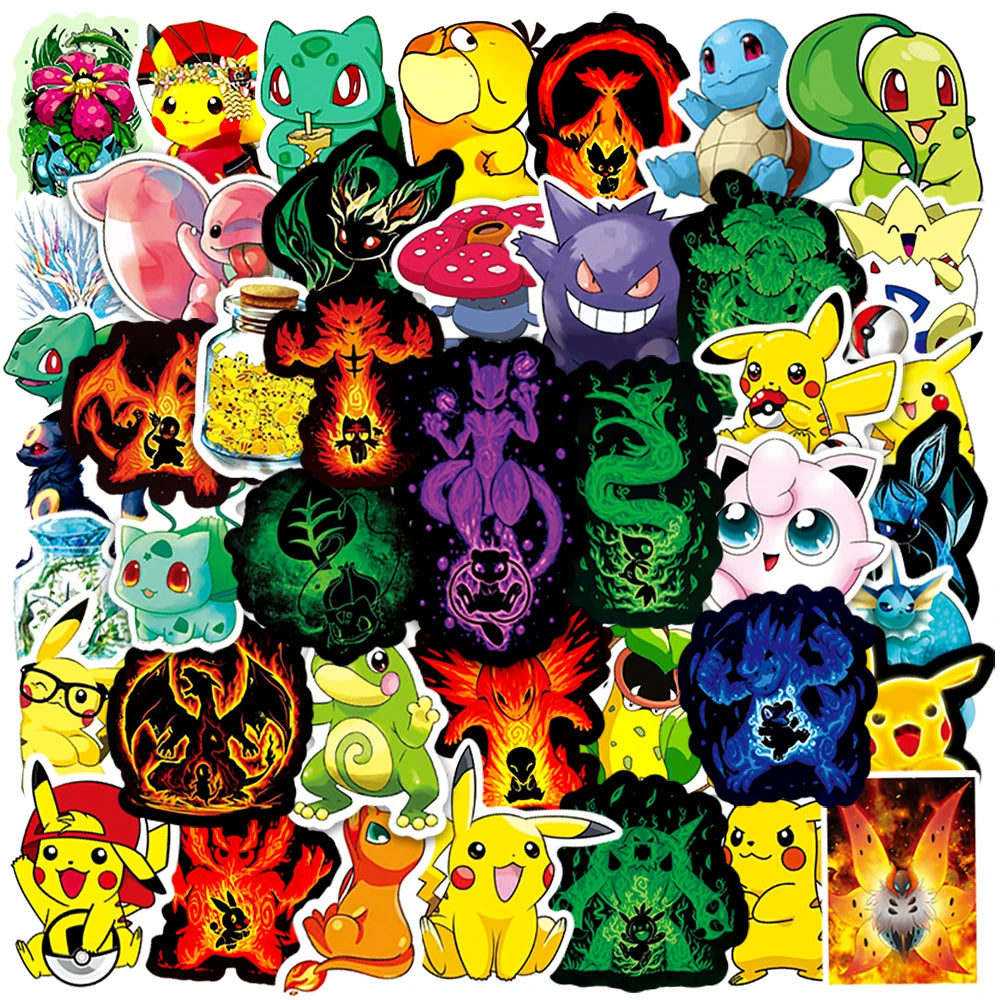 Pikachu Pokémon Decal Pack – Waterproof Stickers