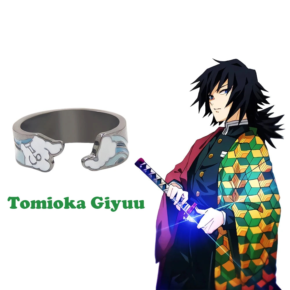 Demon Slayer Character Rings – Anime Adjustable Jewelry