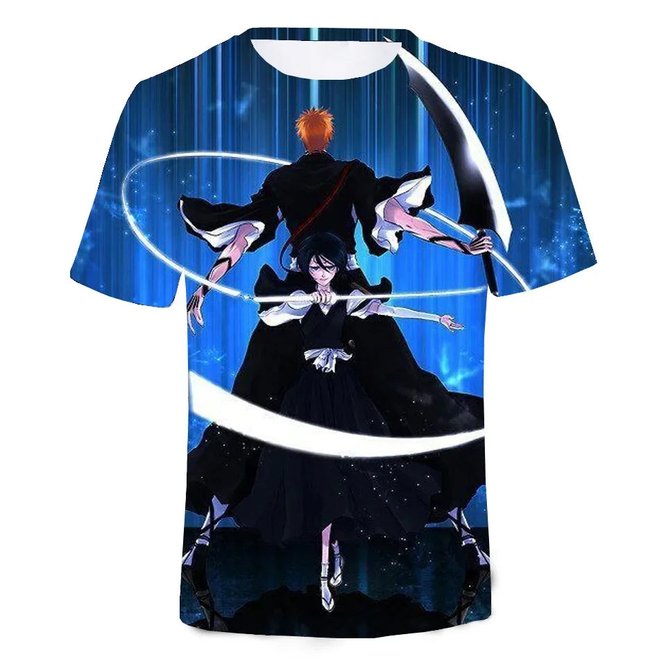Bleach 3D Print T-Shirt – Anime Streetwear Tee