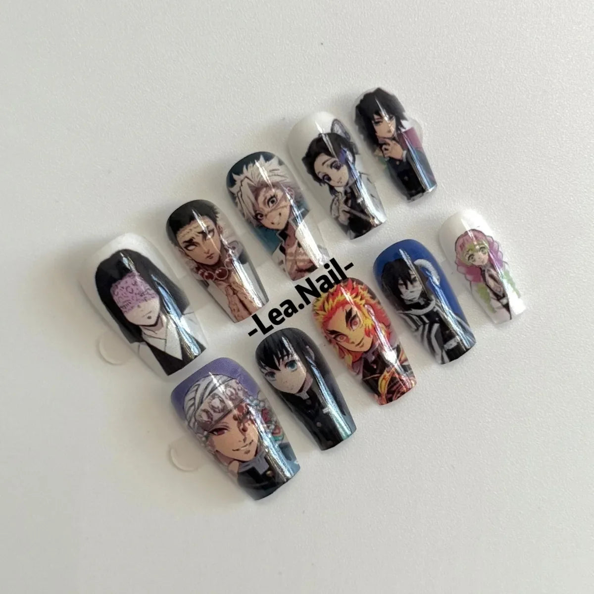 Demon Slayer Nail Art Stickers – Nezuko, Tanjiro & Mitsuri