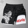 Demon Slayer 2-in-1 Quick Dry Gym Shorts