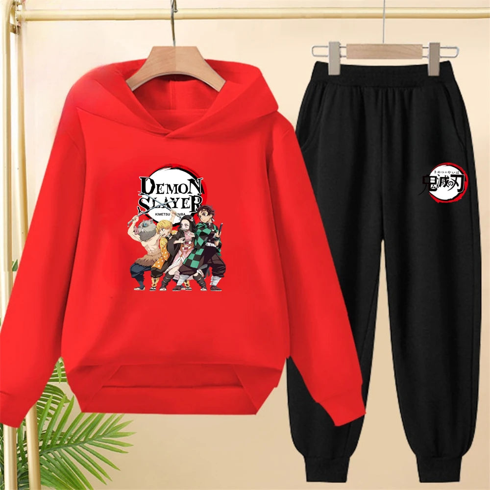 Demon Slayer Kids Hoodie & Pants Set