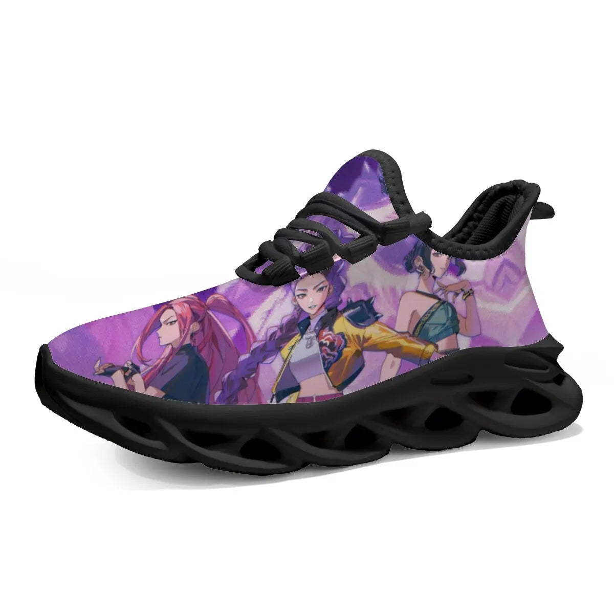 Anime Girls Print Sneakers – Lightweight Sports Shoes