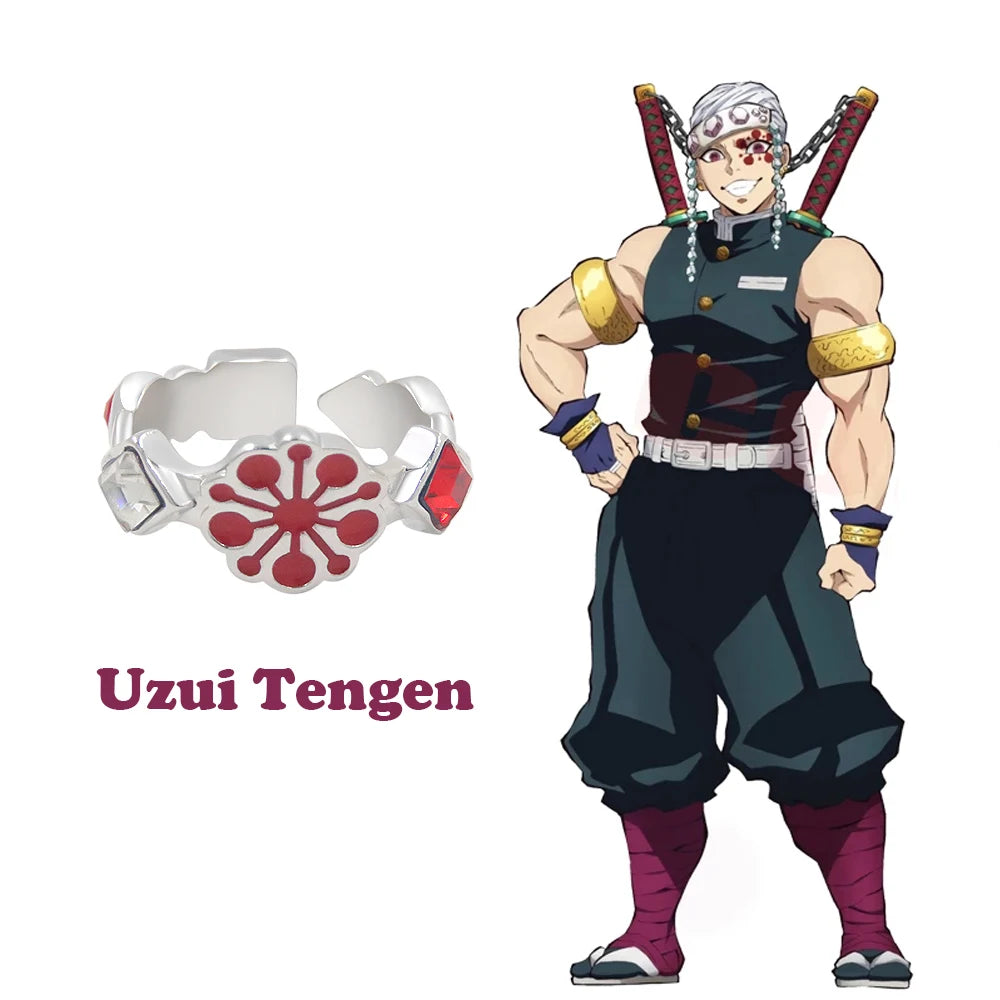 Demon Slayer Character Rings – Anime Adjustable Jewelry