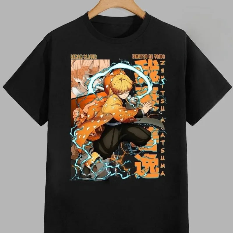Zenitsu Agatsuma T-Shirt – Demon Slayer Streetwear Tee