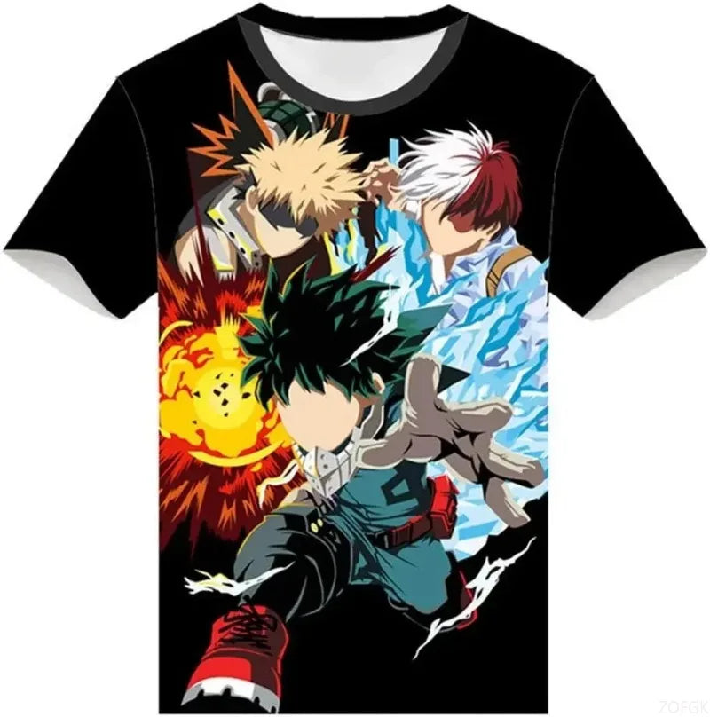 My Hero Academia T-Shirt – 3D Print Anime Tee