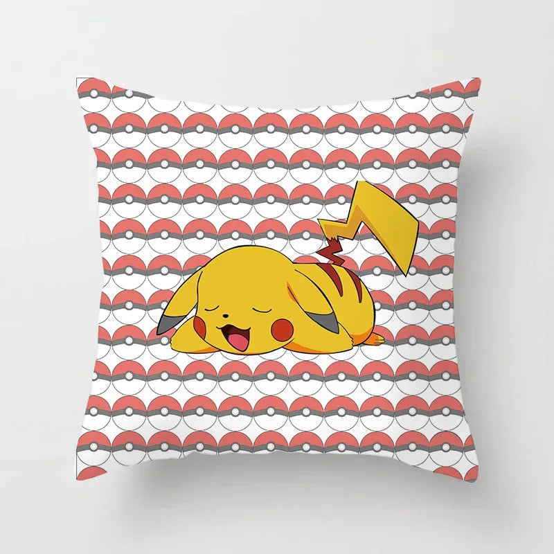 Pikachu Pillow Cover 45x45cm – Pokémon Cushion Case