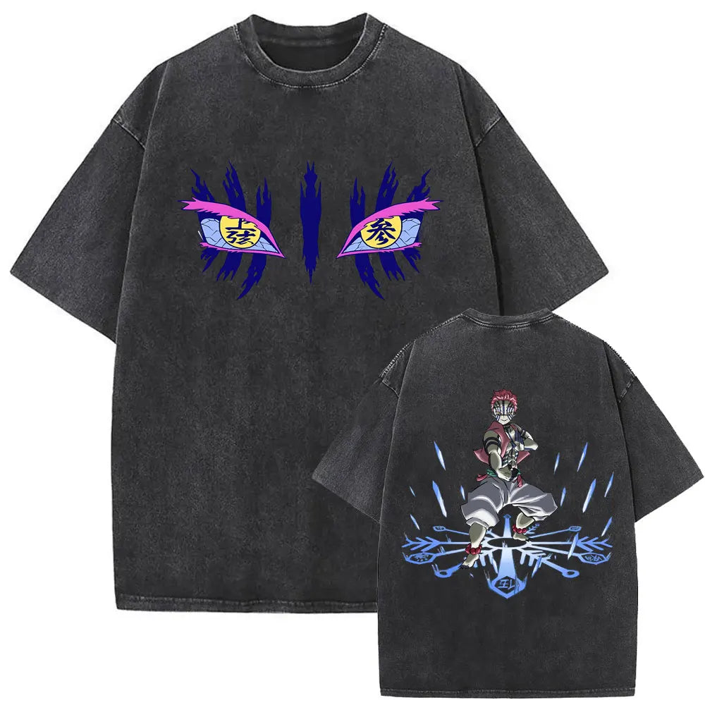 Demon Slayer Vintage Graphic T-Shirt – Oversized Anime Streetwear