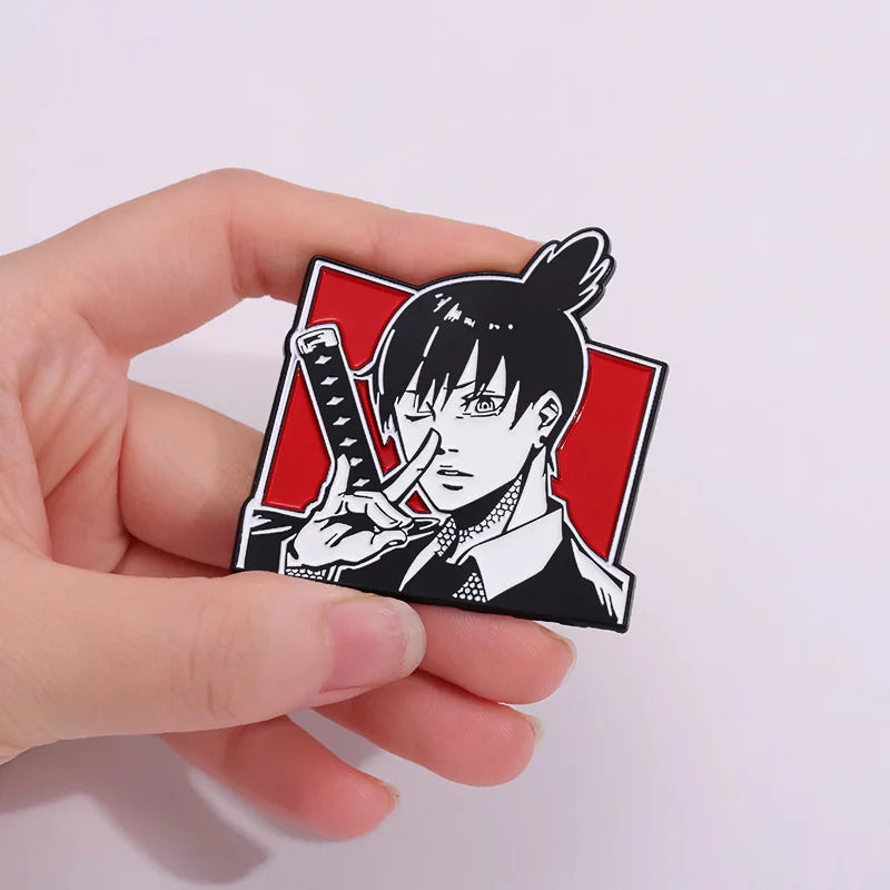 Power Enamel Pin – Chainsaw Man Anime Brooch