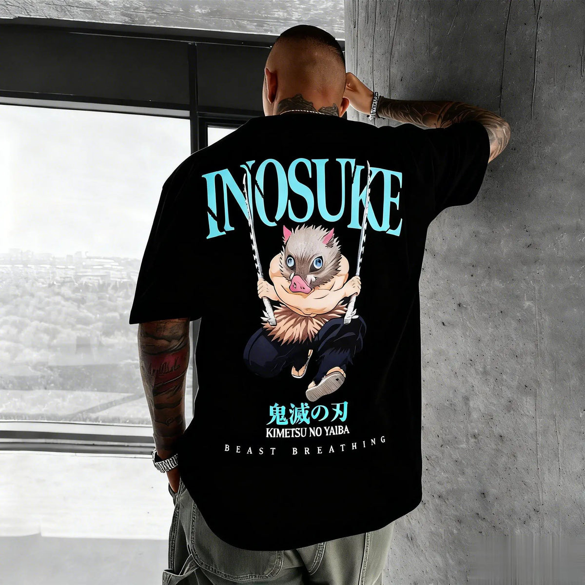 Inosuke Graphic T-Shirt – Demon Slayer Anime Tee