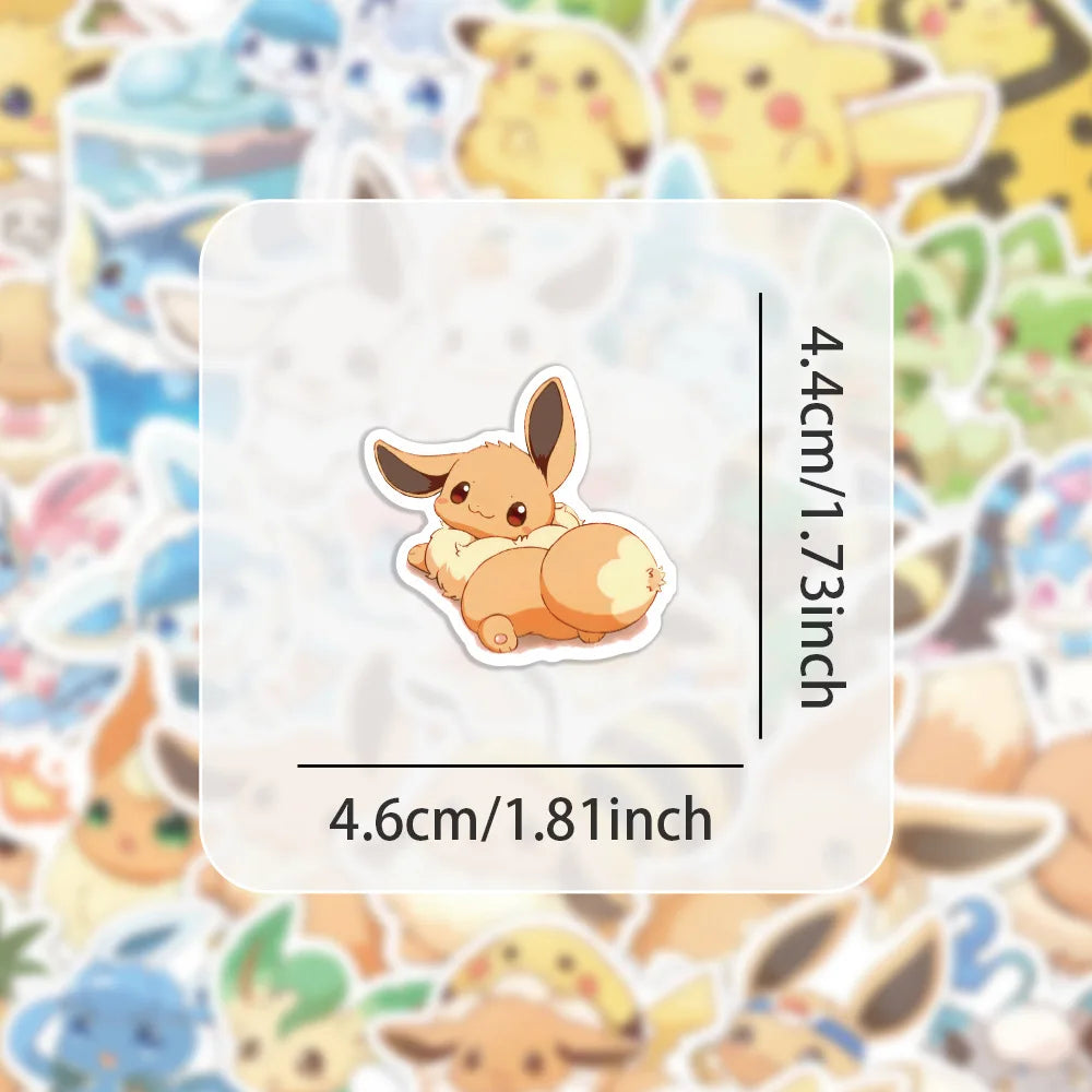Eevee & Sylveon Pokémon Sticker Pack – Cute Decals