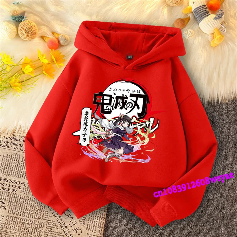Demon Slayer Kids Hoodie – Anime Print Sweatshirt