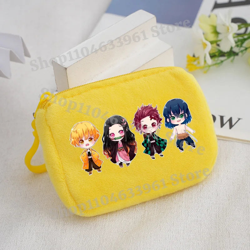 Demon Slayer Coin Purse – Anime Plush Mini Wallet