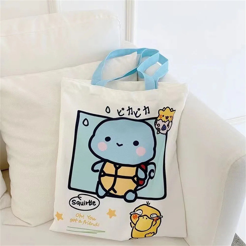 Sanrio Canvas Tote Bag – Kawaii Anime Shoulder Bag