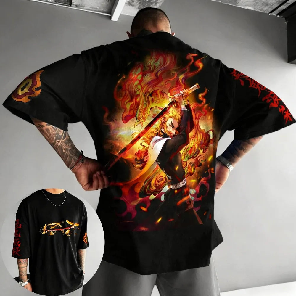 Rengoku Kyojuro T-Shirt – Demon Slayer Kids & Adults Tee