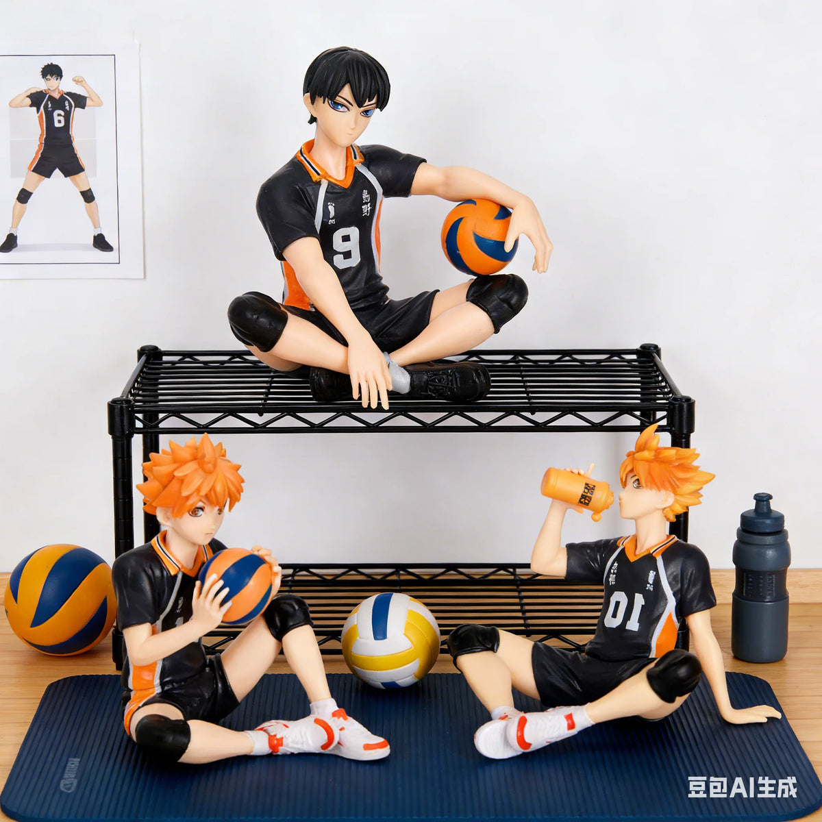 Hinata & Kageyama Desktop Figures – Haikyuu Anime Decor