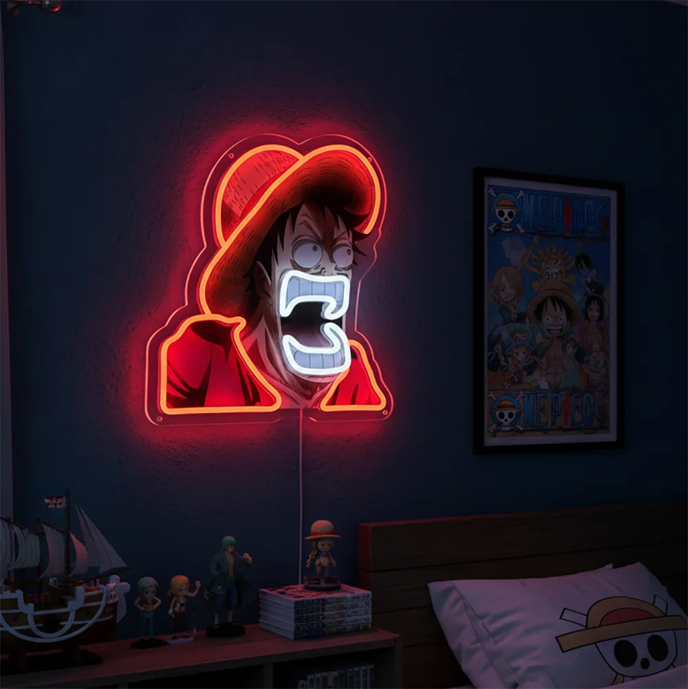 Pokémon & Dragon Ball Neon LED Light – Anime Wall Art