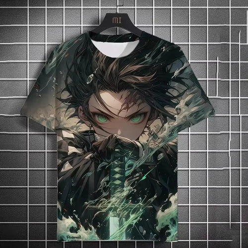 Anime 3D Print Oversized T-Shirt – Unisex Streetwear