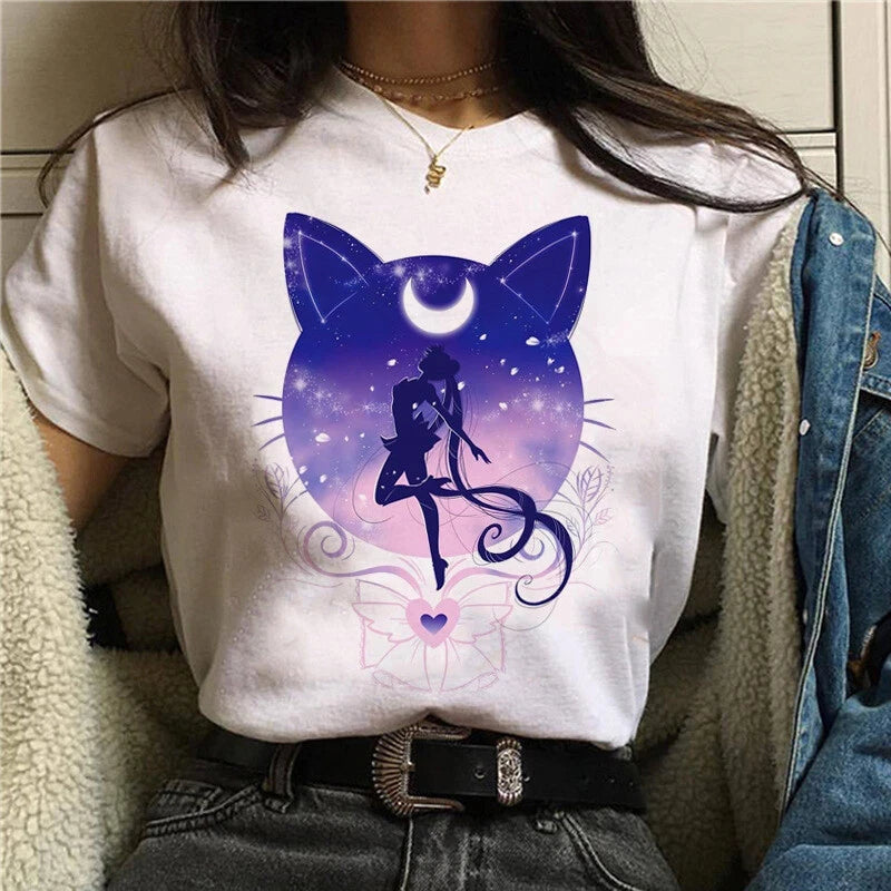 Sailor Moon 90s Retro T-Shirt – Anime Graphic Tee