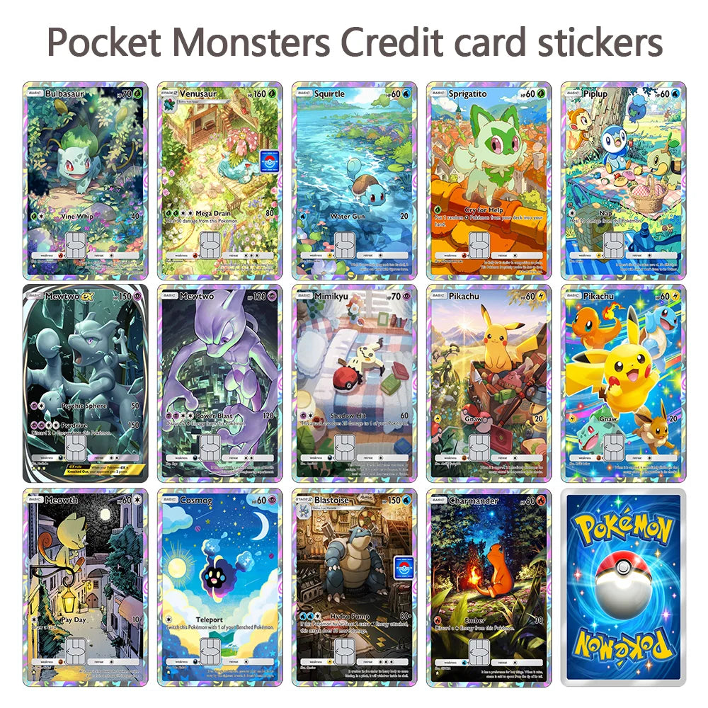 Mewtwo Pokémon Card Skin Sticker – Credit Card Decal