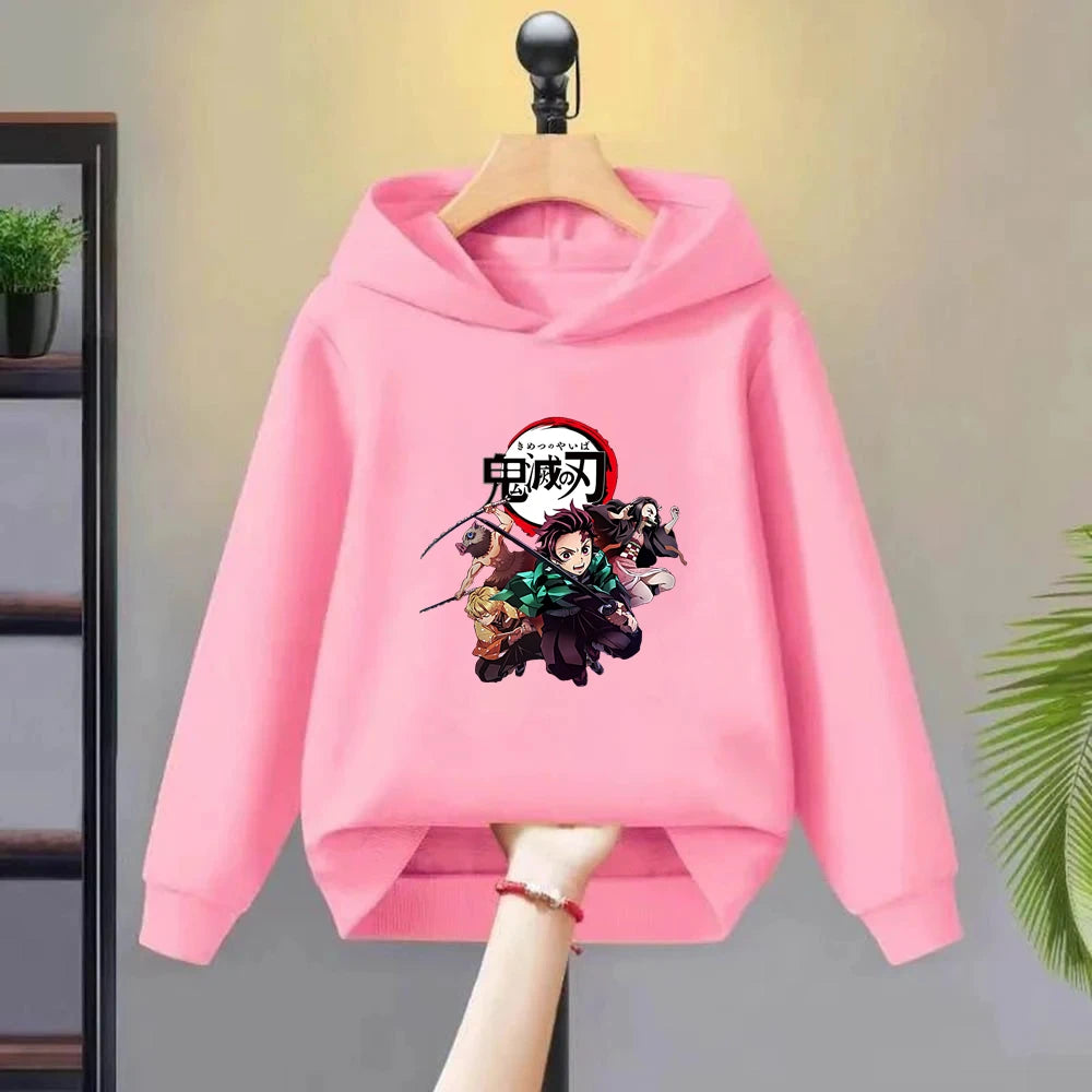 Demon Slayer Kids Hoodie – Anime Print Coat