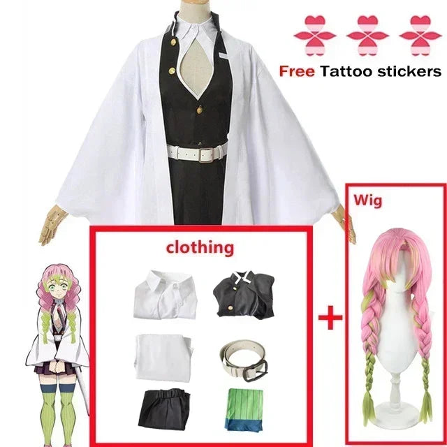 Mitsuri Kanroji Cosplay Costume – Demon Slayer Kimono & Haori