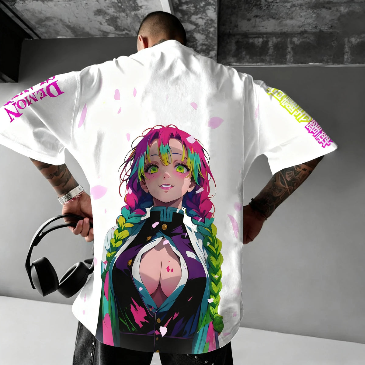 Demon Slayer Co-Branded T-Shirt – Harajuku Anime Tee