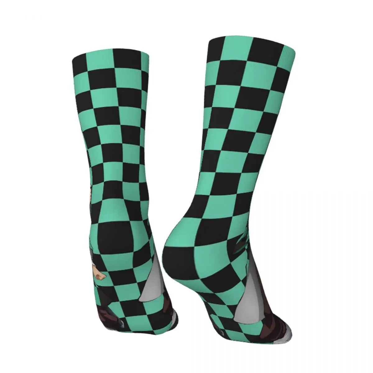 Demon Slayer Anime Crew Socks – Retro Pattern