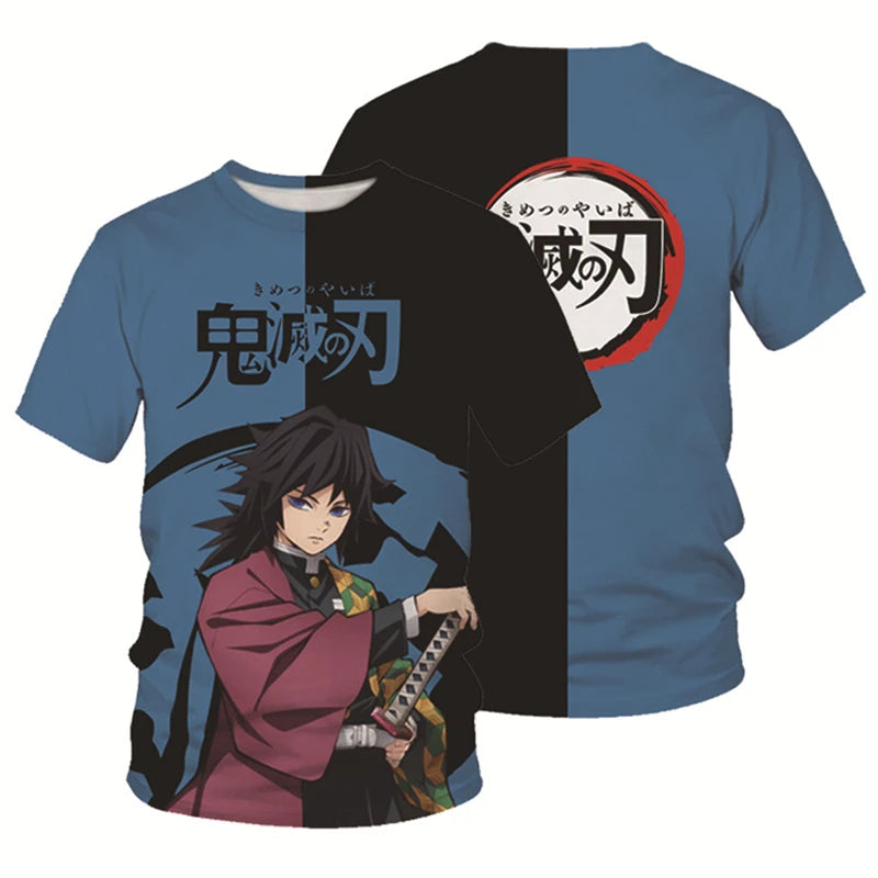 Demon Slayer Kids 3D Print T-Shirt – Anime Tee