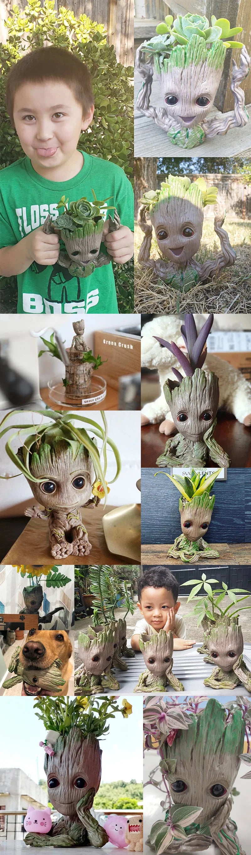 Groot Flower Pot – Planter & Pen Holder Figurine