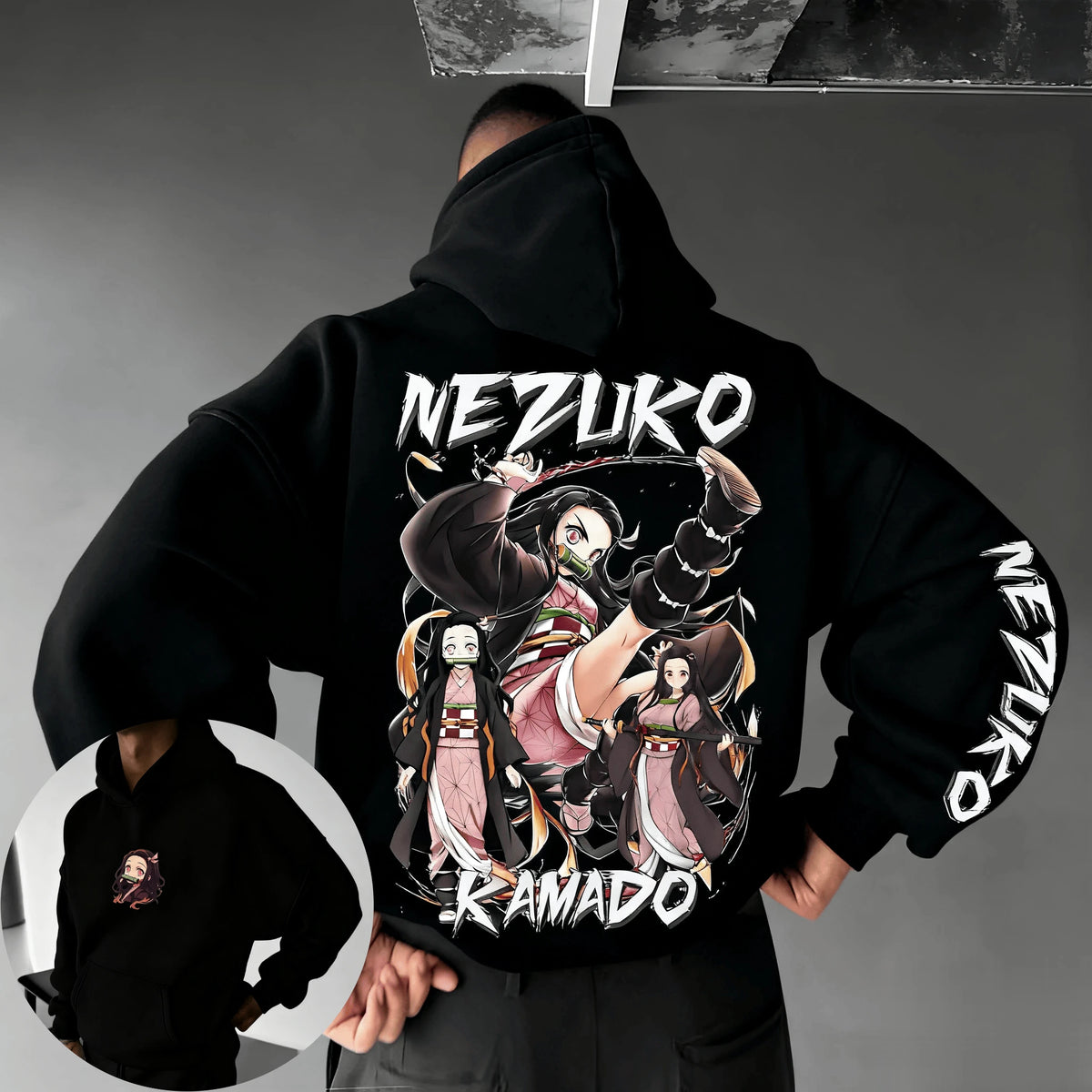 Nezuko Kamado Hoodie – Demon Slayer Unisex Anime Sweatshirt