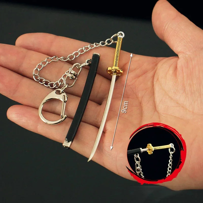 Demon Slayer Mini Katana Keychain 9cm – Tanjiro & Inosuke
