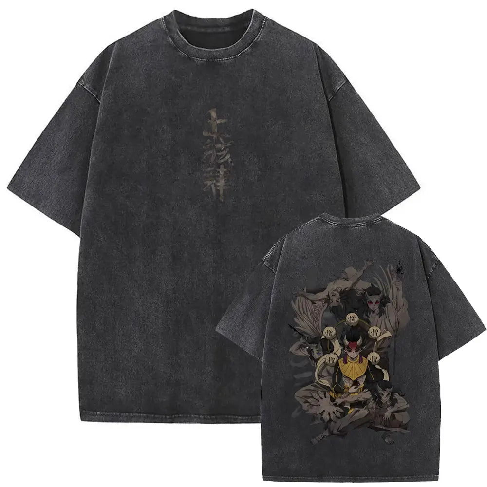 Demon Slayer Vintage Graphic T-Shirt – Oversized Anime Streetwear