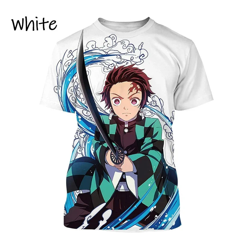 Tanjiro Kamado 3D T-Shirt – Demon Slayer Anime Tee