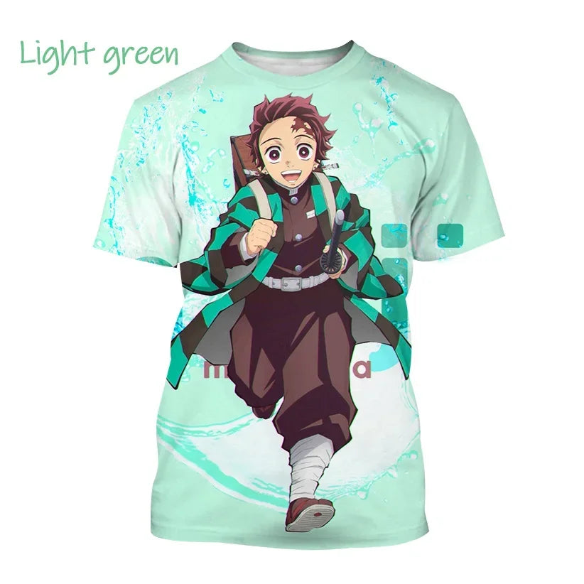 Tanjiro Kamado 3D T-Shirt – Demon Slayer Anime Tee