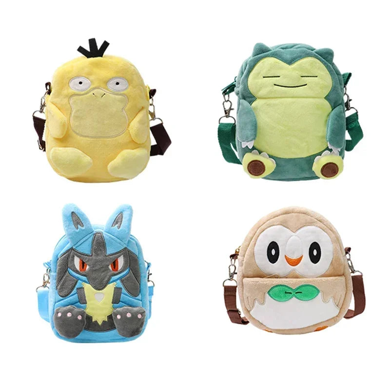 Pokémon Plush Backpack – Gengar, Snorlax, Lucario & More