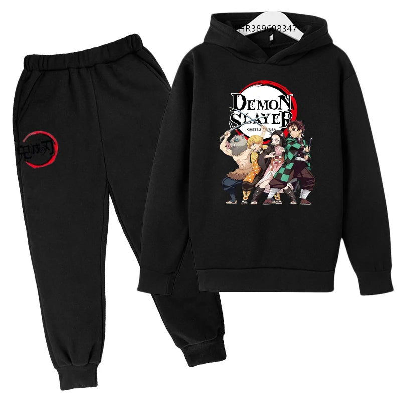 Anime Ninja Kids Hoodie & Pants Set