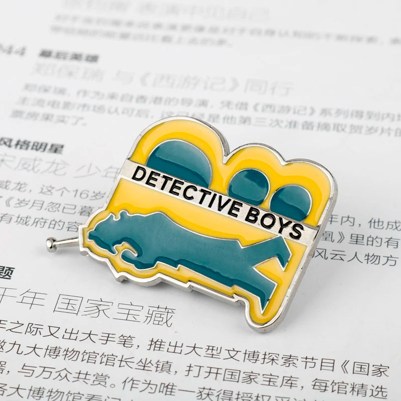 Detective Conan Enamel Pin – Anime Brooch Badge