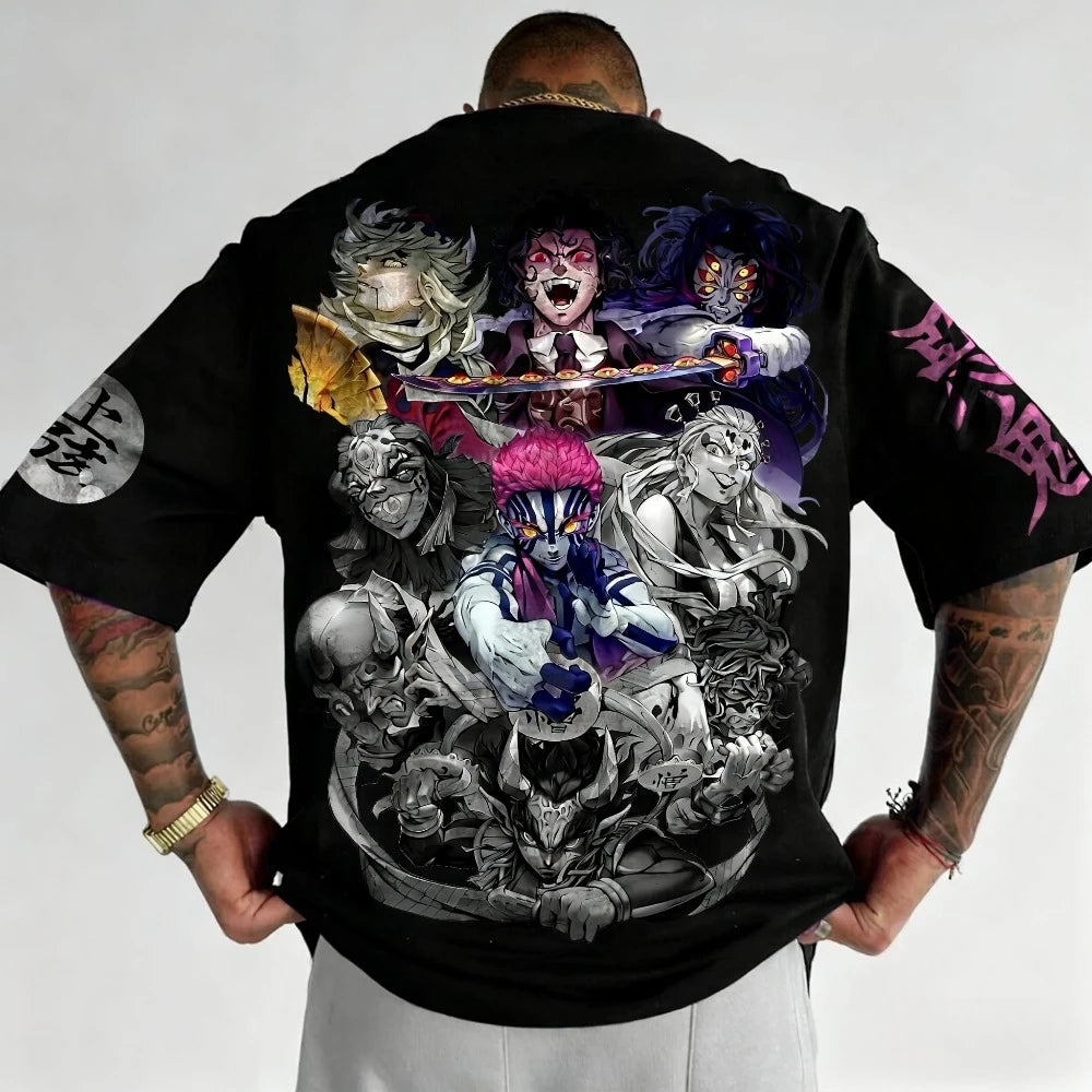 Akaza, Douma & Kokushibo T-Shirt – Demon Slayer Upper Moons Tee