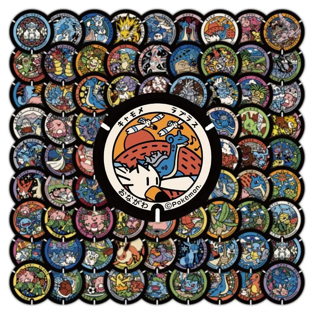 Pikachu & Eevee Sticker Set – 108pcs Kawaii Decals