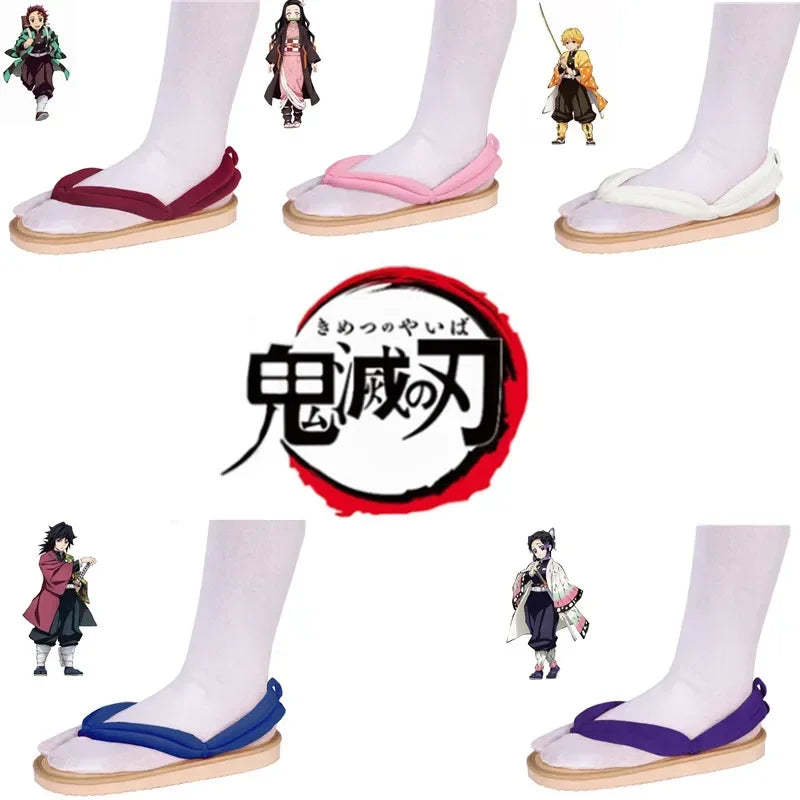 Demon Slayer Geta Clogs – Tanjiro & Nezuko Cosplay Sandals