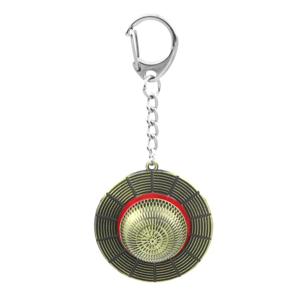 Straw Hat Keychain – One Piece Luffy Metal Pendant