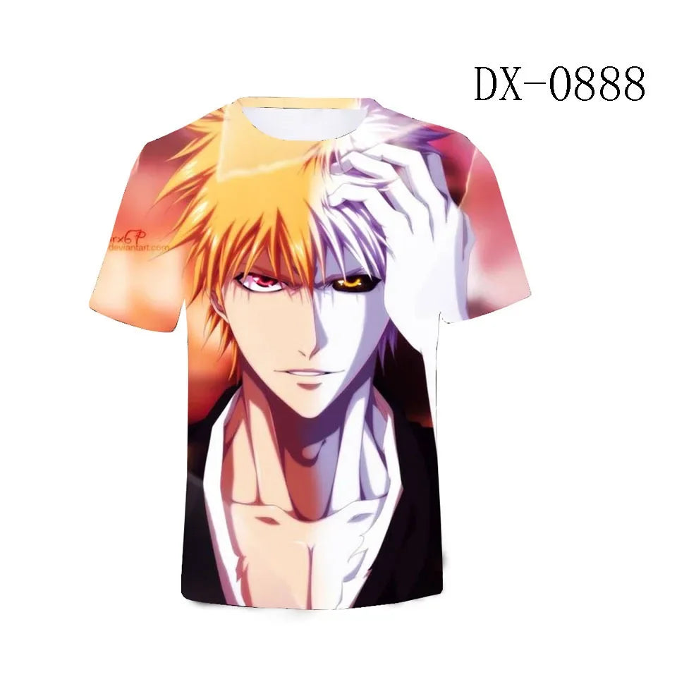 Bleach 3D Print T-Shirt – Anime Streetwear Tee