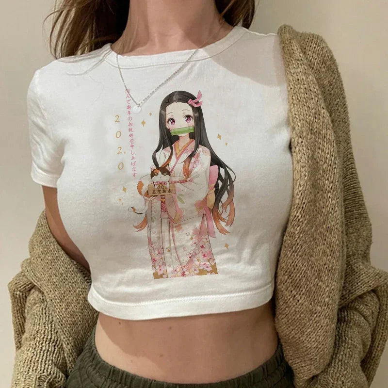Demon Slayer Nezuko Crop Top