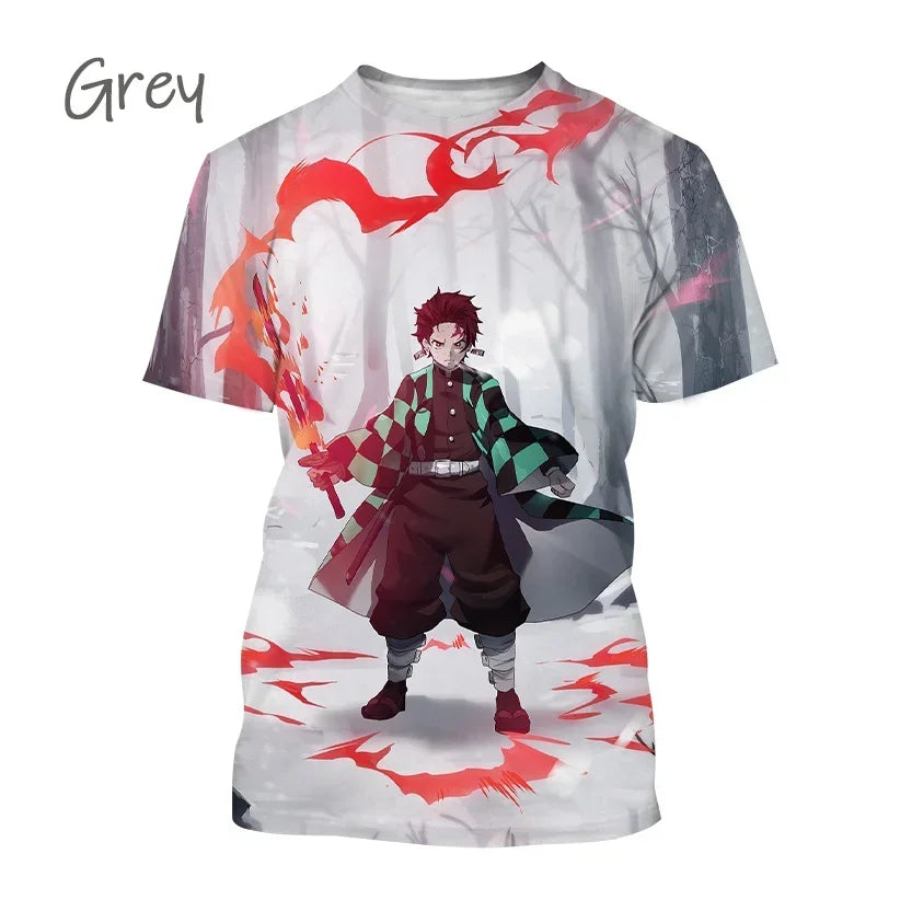 Tanjiro Kamado 3D T-Shirt – Demon Slayer Anime Tee