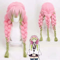 Mitsuri Kanroji Cosplay Wig – Demon Slayer Pink Green Wig